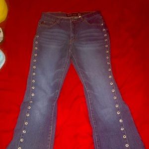Womens Bootcut/Flare Mid-rise Jeans